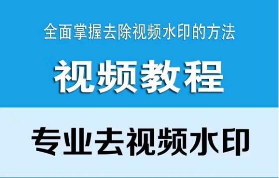 专业去视频水印 快速入门课程