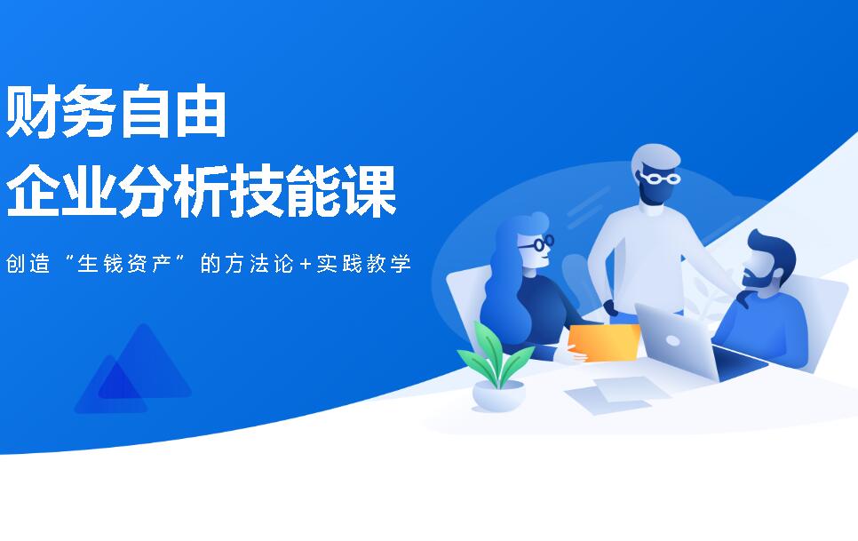 微淼商学院：财务自由企业分析技能课 创造生钱资产的方法论+实践教学