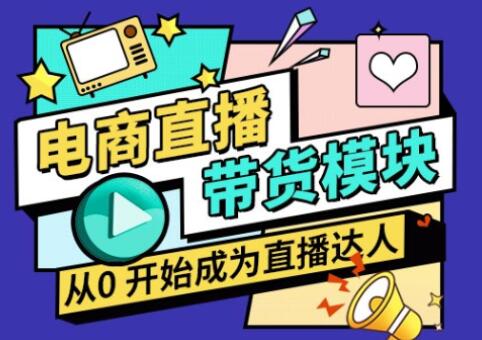 大鹏·电商直播带货课，价值4200元