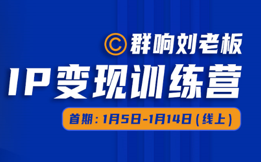 群响刘老板· 群响刘老板· IP 变现训练营（第5、6期），价值1099元