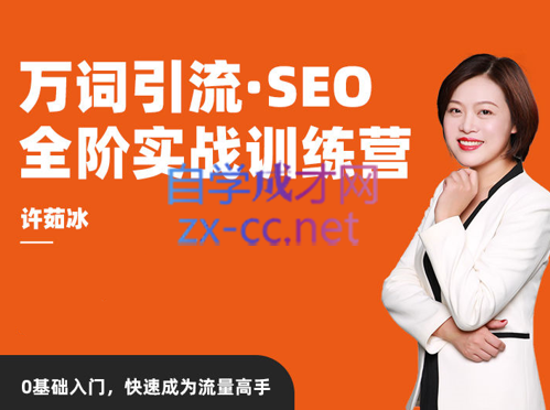 许茹冰·万词引流-SEO全阶实战训练营，价值2980元