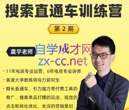 震宇老师·搜索直通车训练营（第2期），价值4980元
