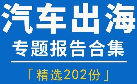2024年汽车出海出口市场行业研究分析报告