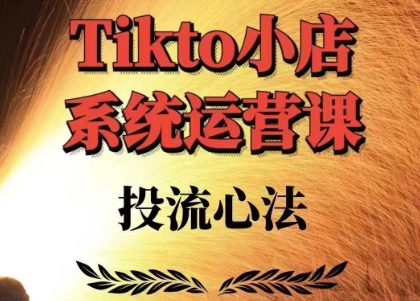 Allen·Tiktok小店系统运营课