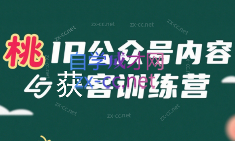 桃子·IP公众号内容获客训练营