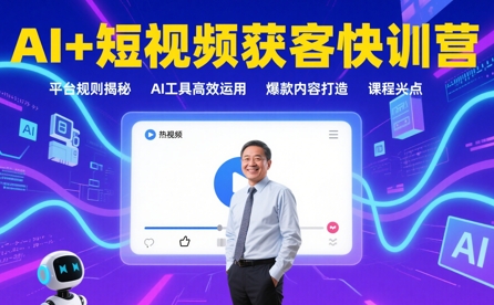 叶旭东老师·AI+短视频获客快训营