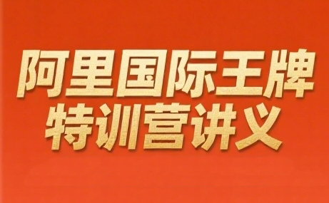 阿里国际站王牌特训营讲义+30分视频课