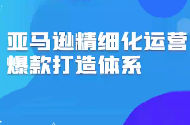 优匠-董老师·亚马逊精细化运营爆款打造体系