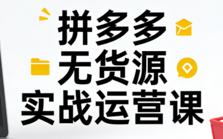 子枫老师·拼多多无货源实战运营课（更新12月）