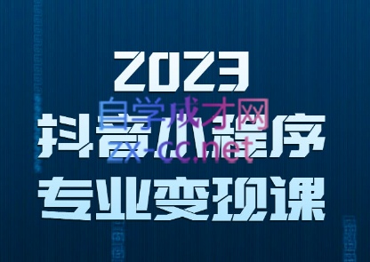 云老师·2023抖音小程序专业变现课，价值3980元