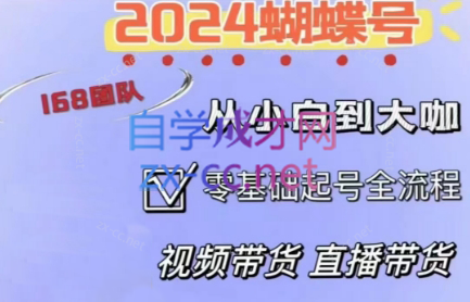 威威老师·2024蝴蝶号短视频直播带货运营实操课