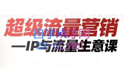 张琦·超级流量营销--IP与流量生意课（私房课）