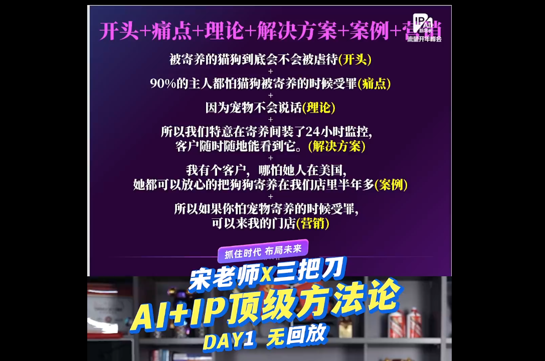 宋老师x三把刀·AI+IP顶级方法论